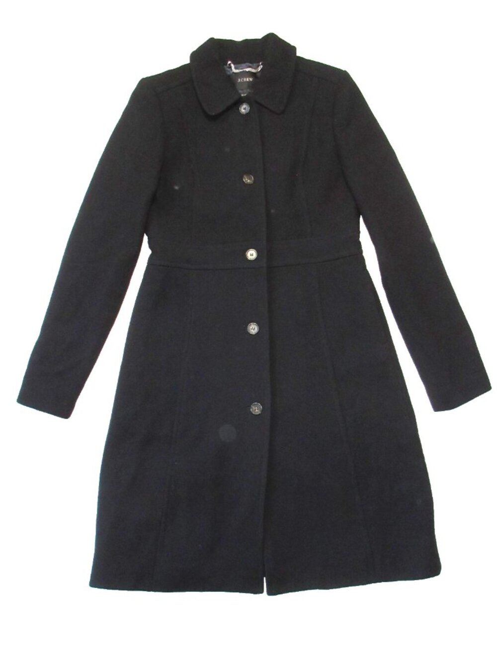 NWT J.Crew Classic Lady Day Coat in Black Italian Doublecloth Wool Thinsulate 6 - Picture 5 of 8